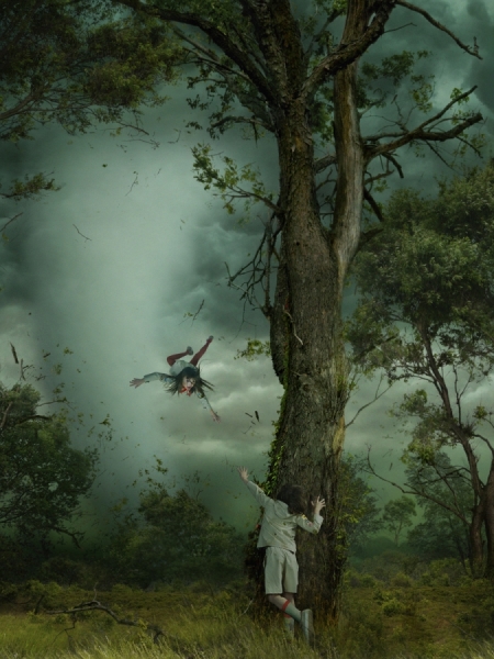 Photograph Todd Baxter Owl Scouts Tornado on One Eyeland